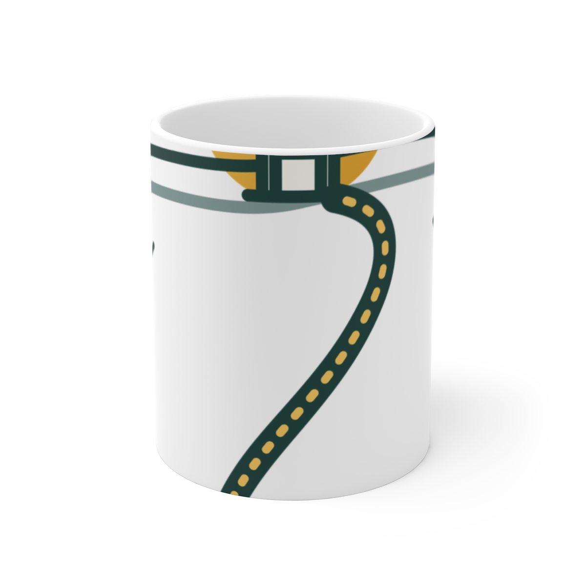 Every School, Every Road Home North Dakota Education ceramic mug